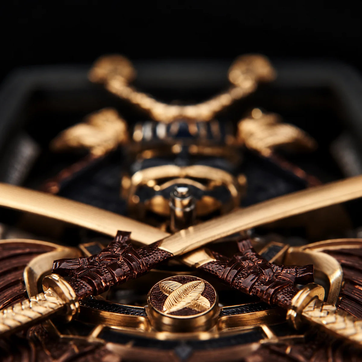 Macro detail of an automatic mechanical movement with Japanese-inspired craftsmanship
